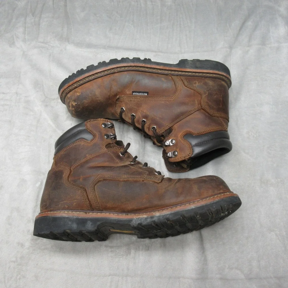 Thorogood Mens Boots 11W Brown Leather‎ 6